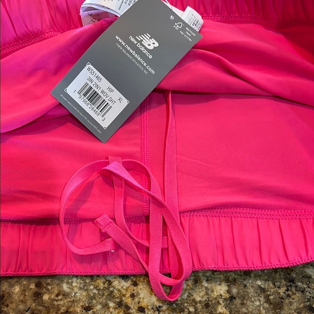 New Balance | Hot Pink Athletic Shorts Lightweight Performance - Picture 7 of 7